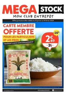 Catalogue promo mega stock du 31 janvier au 14 février 2024