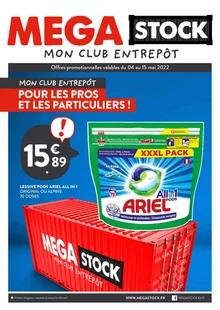 Catalogue promo mega stock du 4 au 15 mai 2022