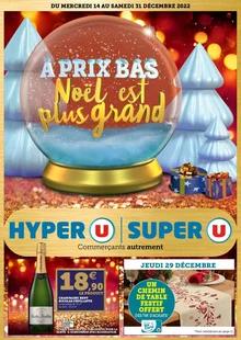 Catalogue promo hyper u du 14 au 31 décembre 2022