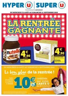 Catalogue promo super u du 31 août au 11 septembre 2022