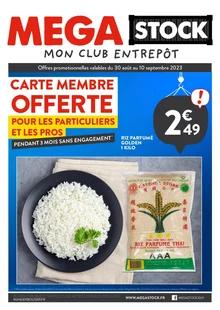 Catalogue promo mega stock du 30 août au 10 septembre 2023