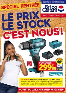 Catalogue promo bricoceram du 1 au 30 septembre 2022