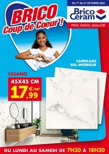 Catalogue promo bricoceram du 1 au 31 octobre 2022