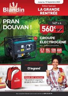 Catalogue promo blandin du 23 août au 15 septembre 2022