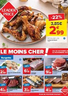 Catalogue promo leader price du 23 octobre au 3 novembre 2024