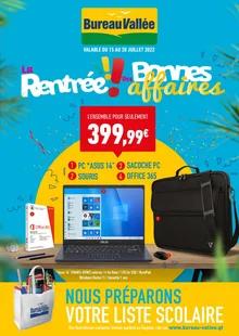 Catalogue promo bureau vallée du 15 au 30 juillet 2022