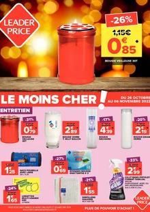 Catalogue promo leader price du 26 octobre au 6 novembre 2022