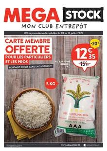 Catalogue promo mega stock du 3 au 14 juillet 2024